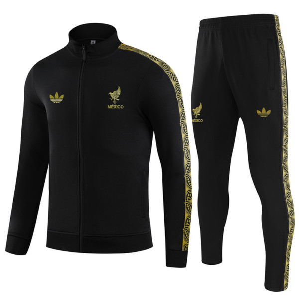 2025-26 Mexico Black Jacket Tracksuit