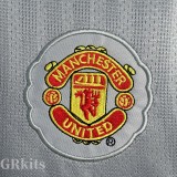 2007-2008 Man Utd Grey Goalkeeper Long Sleeve Retro Soccer Jersey (长袖)