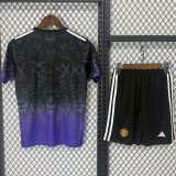 2024-25 Man Utd Black Purple Special Edition Kids Training
