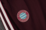 2025-26 Bayern Deep Red Half Pull Tracksuit #B2512(半拉链)