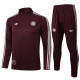 2025-26 Bayern Deep Red Half Pull Tracksuit #B2512(半拉链)