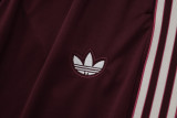 2025-26 Bayern Deep Red Half Pull Tracksuit #B2512(半拉链)