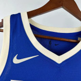 2024-25 BUCKS ANTETOKOUNMPO #34 Blue City Edition Top Quality Hot Pressing NBA Jersey(V领)