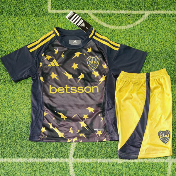 2025-26 Boca Juniors Third Kids Soccer Jersey