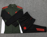 2025-26 Bayern Dark green Jacket Tracksuit #A2521