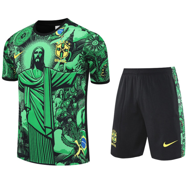 2025-26 Brazil Green Training Short Suit