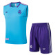2025-26 RMA Light blue Tank top and shorts suit #D2522