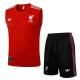 2025-26 LIV Red Tank top and shorts suit #D2515