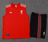 2025-26 LIV Red Tank top and shorts suit #D2515