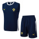 2025-26 Portugal Royal blue Tank top and shorts suit #D2532