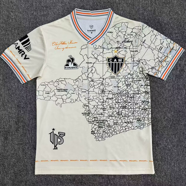2021-22 Atletico Mineiro Beige Special Edition Fans Soccer Jersey