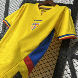 2025-26 Romania Home Fans Soccer Jersey