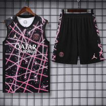 2025-26 PSG Jordan Purple Tank top and shorts suit