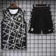 2025-26 CHE Grey Black Tank top and shorts suit