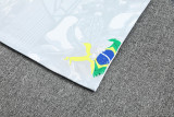 2025-26 Brazil White Tank top and shorts suit