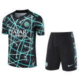 2025-26 INT Black blue Training Short Suit