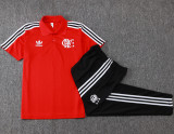 2025-26 Flamengo Red Short shirts and Long trousers Suit #C2517