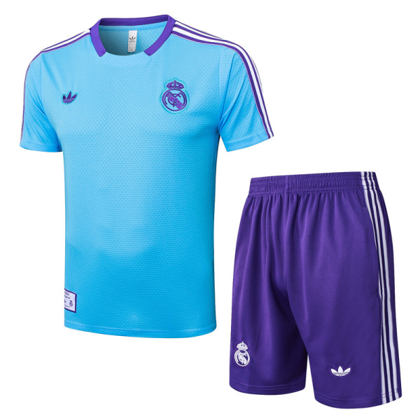 2025-26 RMA Light blue Training Short Suit #D2551