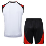 2025-26 Flamengo White Tank top and shorts suit #D2560