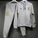 2024-25 Man Utd Grey Hoodie Tracksuit (High Quality)(卫衣套装)