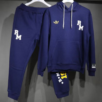 2024-25 RMA Royal blue Hoodie Tracksuit (High Quality)(卫衣套装)