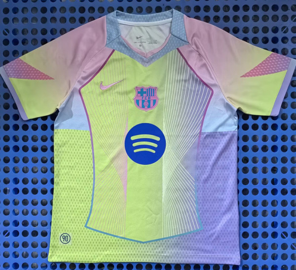 2025-26 BAR Fluorescent green Concept Edition Training shirts