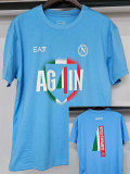 2024-25 Napoli Lake blue 4 Times Champion T-Shirt (湖蓝色)