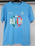 2024-25 Napoli Lake blue 4 Times Champion T-Shirt (湖蓝色)