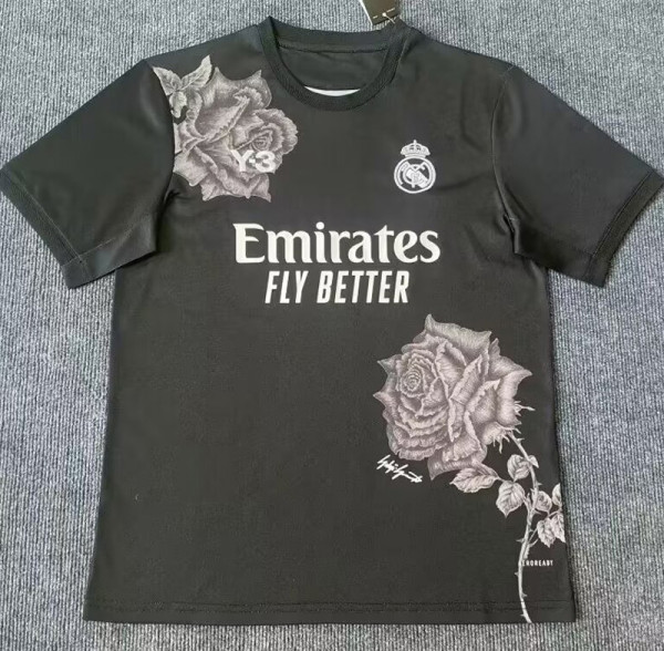 2023-24 RMA Y-3 Black Fans Soccer Jersey