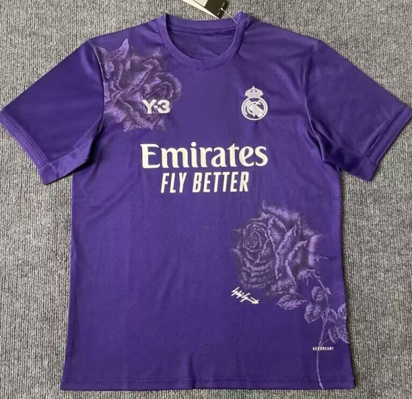 2023-24 RMA Y-3 Purple Fans Soccer Jersey