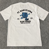 2025-26 BAR White High Quality Casual T-Shirt #圆领蓝标
