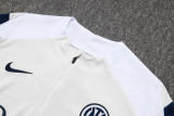 2025-26 INT White Half Pull Tracksuit #B2541(半拉链)