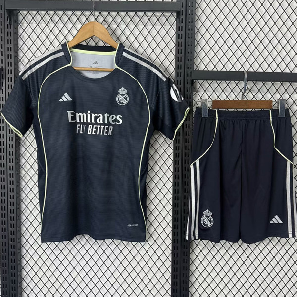 2025-26 RMA Away Kids Soccer Jersey