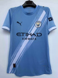 2025-26 Man City Home Player Version Soccer Jersey