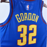 2022-23 Nuggets GORDON #32 Blue Top Quality Hot Pressing NBA Jersey (Trapeze Edition) 飞人版