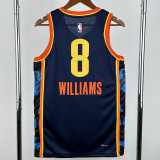 2024-25 OKC Thunder WILLIAMS #8 Black City Edition Top Quality Hot Pressing NBA Jersey
