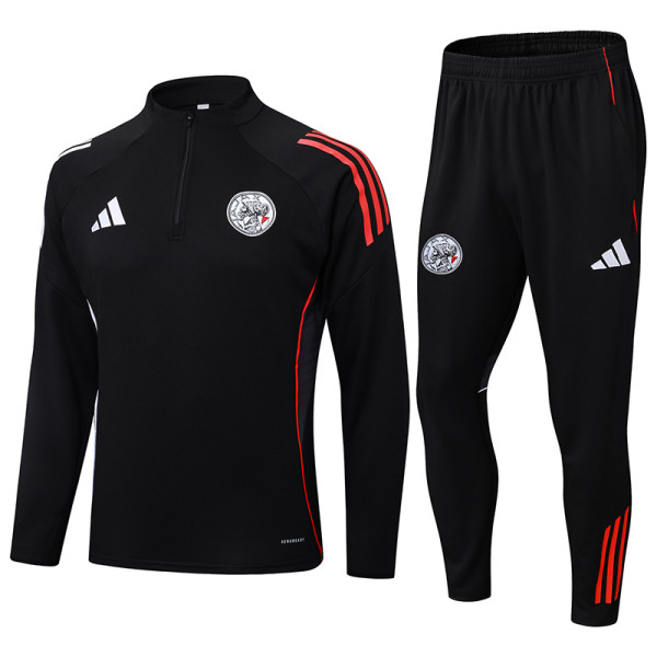 2025-26 Ajax Black Half Pull Tracksuit (半拉链)