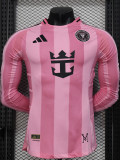 2025-26 Inter Miami Home Long Sleeve Player Version Soccer Jersey (长袖球员)
