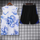 2025-26 RMA White Tank top and shorts suit
