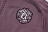 2025-26 Man Utd Grey purple Jacket Tracksuit #A2550