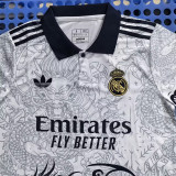 2025-26 RMA White Polo Short Sleeve (三叶龙)有领