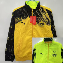 2025-26 Dortmund Yellow & Fluorescent Green Double Sided Windbreaker (双面风衣)