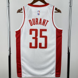 2022-23 ROCKETS DURANT #35 White Top Quality Hot Pressing NBA Jersey