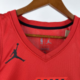2022-23 TRAIL BLAZERS YANG #16 Red Top Quality Hot Pressing NBA Jersey (Trapeze Edition)飞人版