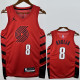 2022-23 TRAIL BLAZERS AVDIJA #8 Red Top Quality Hot Pressing NBA Jersey (Trapeze Edition)飞人版