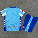2025-26 Malaga Home Kids Soccer Jersey