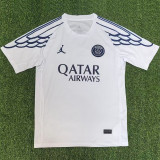 2025-26 PSG White Special Edition Fans Training shirts (JD蓝标)
