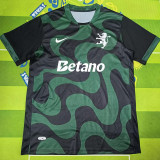2025-26 Sporting Lisbon Black Green Fans Soccer Jersey