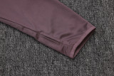 2025-26 Man Utd Grey purple Half Pull Tracksuit #B2550(半拉链)