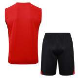 2025-26 ARS Red Tank top and shorts suit #D2578